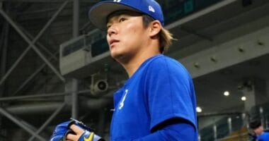 Yoshinobu Yamamoto, Dodgers workout, Seoul Series