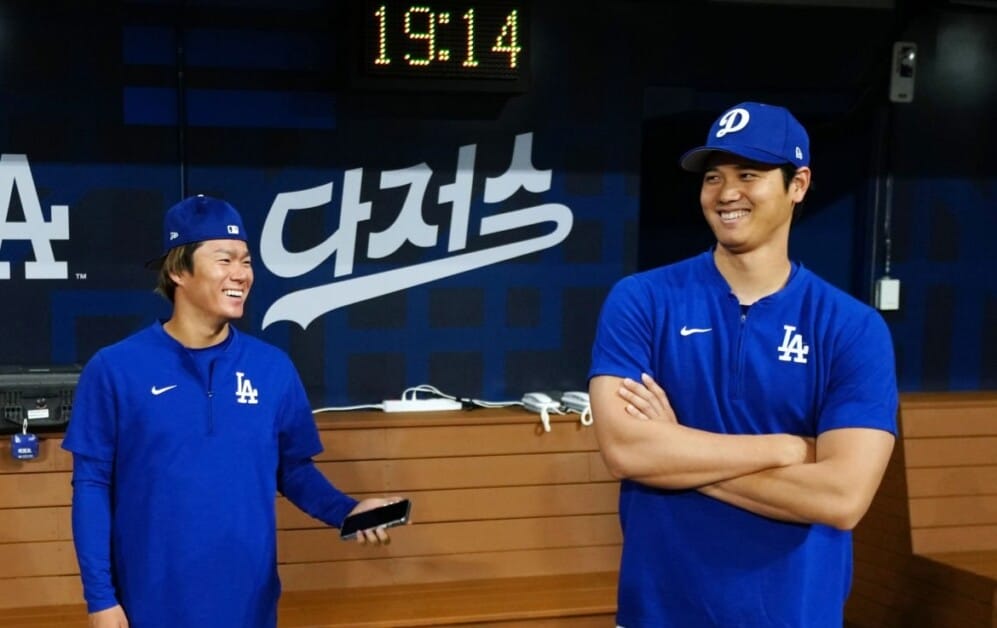 Yoshinobu Yamamoto, Shohei Ohtani, Dodgers workout, Seoul Series