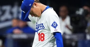 Yoshinobu Yamamoto, Topps MLB debut jersey patch, Seoul Series