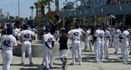 Dodgers, Jackie Robinson statue, Jackie Robinson Day 2024