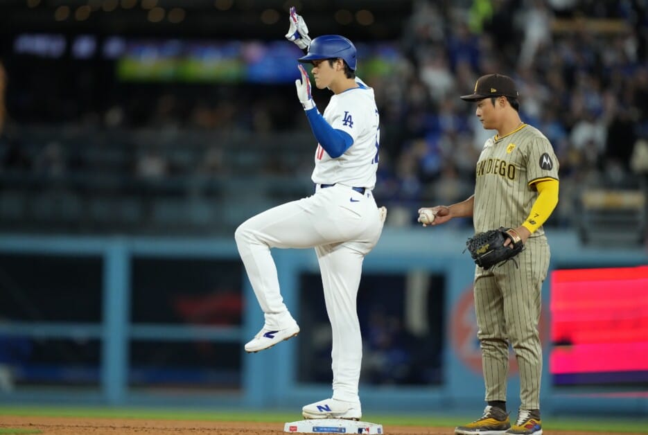 Shohei Ohtani, Dodgers celebration