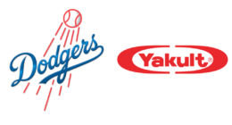 Dodgers logo, Yakult logo