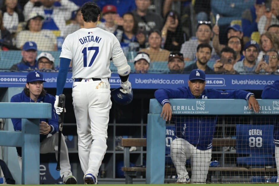 Shohei Ohtani, Danny Lehmann, Dave Roberts