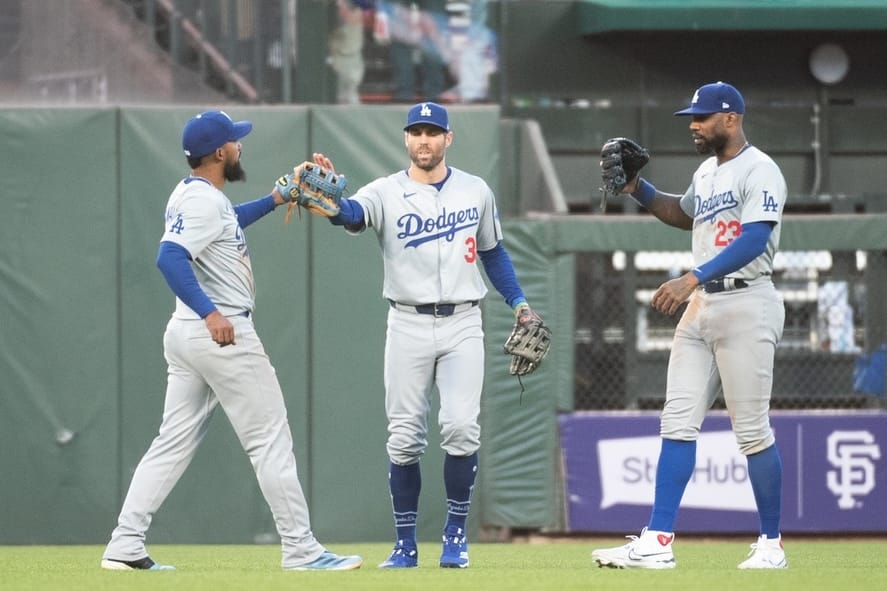 Teoscar Hernández, Chris Taylor, Jason Heyward, Dodgers win