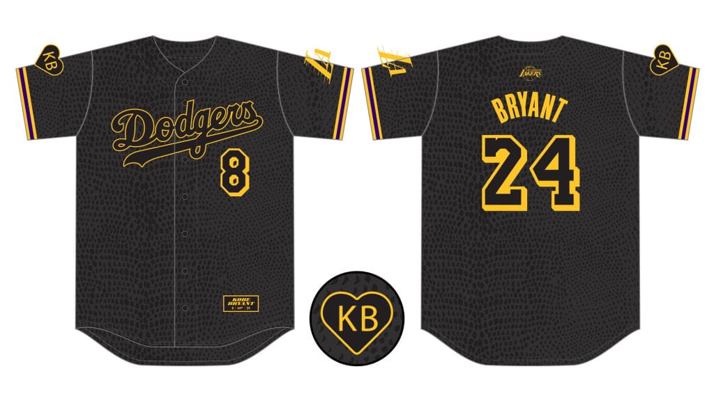 dodger kobe bryant jersey