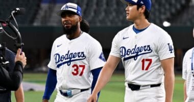 Teoscar Hernández, Shohei Ohtani, 2024 MLB All-Star Game Media Day
