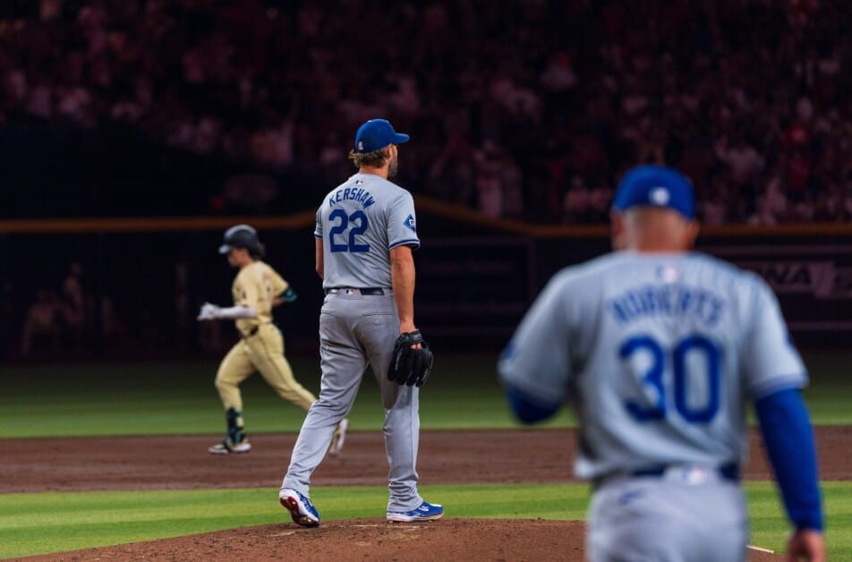 Clayton Kershaw, Dave Roberts, Corbin Carroll