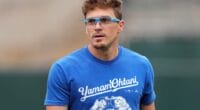 Kiké Hernández, Shohei Ohtani shirt, Yoshinobu Yamamoto t-shirt