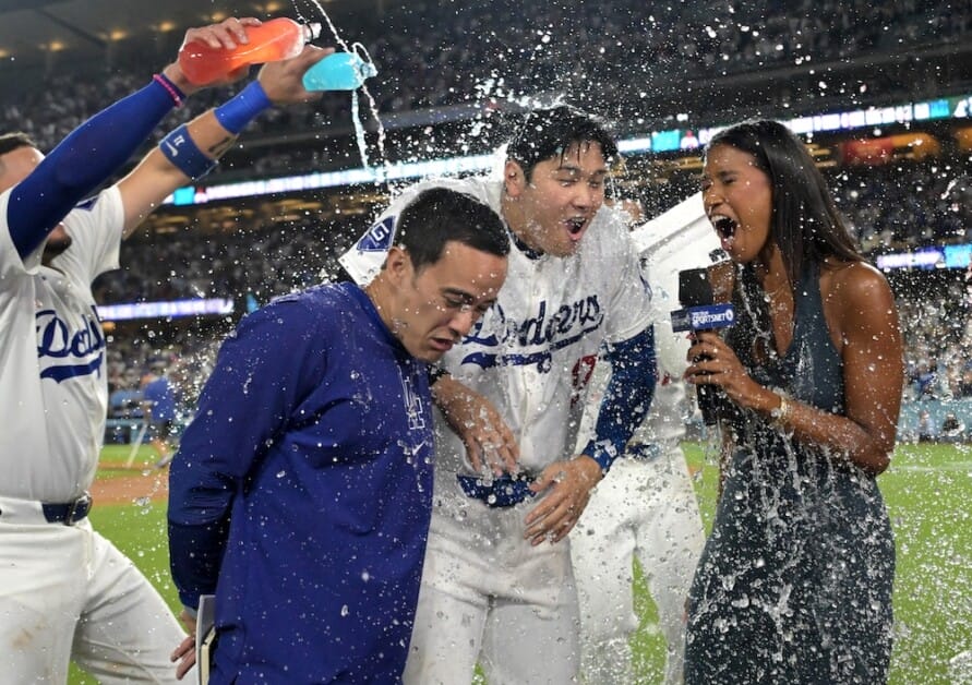 Shohei Ohtani, Will Ireton, Kirsten Watson, Miguel Rojas, Dodgers walk-off win