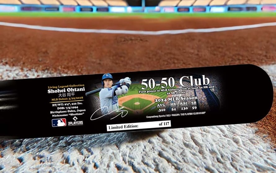 Shohei Ohtani, 50-50 club commemorative bat